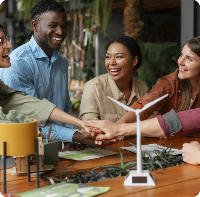 Employé collaborant pour une activité